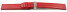 Veganes Uhrenarmband Kippfaltschließe Apfelfaser rot 16mm Schwarz