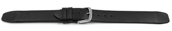 XL Uhrenband offenes Bandende zum kleben 14mm Schwarz