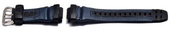 Uhrenarmband Casio f.G-315RL-2AV,Kunststoff grau/Leder blau