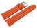 Uhrenarmband echt Leder glatt orange wN 18mm 20mm 22mm 24mm 26mm 28mm