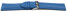 Uhrenarmband echt Leder glatt blau 22mm Stahl