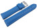 Uhrenarmband echt Leder glatt blau 28mm Schwarz