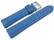 Uhrenarmband echt Leder glatt blau wN 18mm Stahl