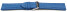 Uhrenarmband echt Leder glatt blau wN 22mm Stahl