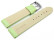 Uhrenarmband echt Leder glatt pistazie wN 20mm Stahl