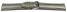 Uhrenarmband echt Leder glatt dunkelgrau 22mm Stahl