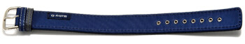 Uhrenarmband Casio f. BG-3002V-2A, BG-3002V u. A., Textil, dunkelblau