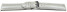 Uhrenarmband echt Leder glatt hellgrau wN 26mm Stahl