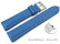 Schnellwechsel Uhrenband Leder glatt blau wN 20mm Stahl