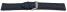 Schnellwechsel Uhrenband Leder glatt dunkelblau 18mm Stahl
