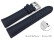 Schnellwechsel Uhrenband Leder glatt dunkelblau 26mm Schwarz