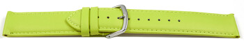 Uhrenarmband limette glattes Leder leicht gepolstert...