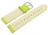 Uhrenarmband limette glattes Leder leicht gepolstert 12-28 mm