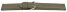 Uhrenarmband Taupe glattes Leder leicht gepolstert 18mm Schwarz