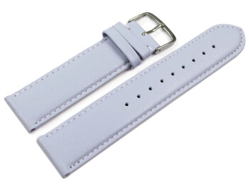 Uhrenarmband Flieder glattes Leder leicht gepolstert 14mm Gold