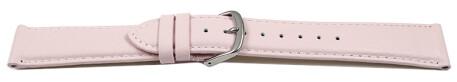 Uhrenarmband lotus glattes Leder leicht gepolstert 12mm Stahl