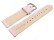 Uhrenarmband lotus glattes Leder leicht gepolstert 24mm Gold