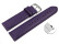 Schnellwechsel Uhrenarmband Aubergine glattes Leder leicht gepolstert