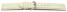Schnellwechsel Uhrenarmband Creme glattes Leder leicht gepolstert 20mm Schwarz
