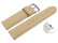 Schnellwechsel Uhrenarmband Vanille glattes Leder leicht gepolstert 26mm Gold