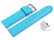 Schnellwechsel Uhrenarmband Alaska glattes Leder leicht gepolstert 22mm Schwarz