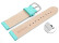 Schnellwechsel Uhrenarmband Laguna glattes Leder leicht gepolstert 14mm Schwarz