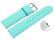 Schnellwechsel Uhrenarmband Laguna glattes Leder leicht gepolstert 24mm Stahl
