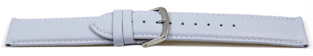 Schnellwechsel Uhrenarmband Flieder glattes Leder leicht gepolstert 24mm Schwarz