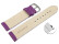 Schnellwechsel Uhrenarmband Dahlia glattes Leder leicht gepolstert 14mm Stahl