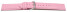 Schnellwechsel Uhrenarmband pink glattes Leder leicht gepolstert 20mm Schwarz