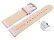 Schnellwechsel Uhrenarmband Lotus glattes Leder leicht gepolstert 20mm Gold