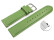 Schnellwechsel Uhrenarmband Apfelgrün glattes Leder leicht gepolstert 14mm Stahl