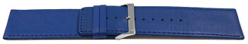 Uhrenarmband Leder glatt blau 30mm