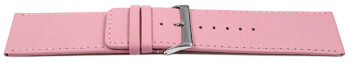 Uhrenarmband Leder glatt Pink 30mm