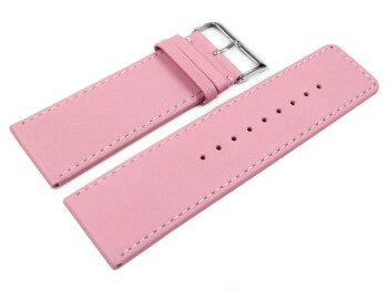 Uhrenarmband Leder glatt Pink 30mm