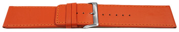 Uhrenarmband Leder glatt orange 30mm