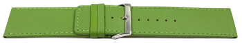 Uhrenarmband Leder glatt Apfelgrün 30mm