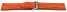 Schnellwechsel Uhrenband Leder glatt orange wN 18mm 20mm 22mm 24mm 26mm
