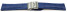 Faltschließe Uhrenarmband Leder Kroko blau 18mm 20mm 22mm 24mm 26mm
