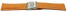 Faltschließe Uhrenarmband Leder Kroko orange wN 18mm 20mm 22mm 24mm 26mm