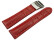 Faltschließe Uhrenarmband Leder Kroko rot 26mm Gold
