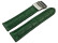 Faltschließe Uhrenarmband Leder Kroko grün 26mm Stahl