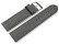 Uhrenarmband weiches Leder genarbt dunkelgrau 20mm Stahl