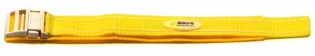 Klett-Uhrenarmband Casio f. Baby-G BG-1003AN-9,BG-341,uA,Textil,gelb