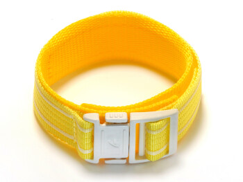 Klett-Uhrenarmband Casio f. Baby-G BG-1003AN-9,BG-341,uA,Textil,gelb