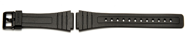 CASIO Uhrenarmband 18mm Kunststoff Schwarz F-28W