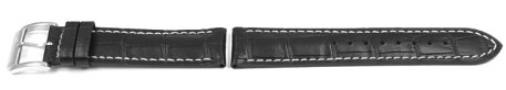 Festina Ersatzband für F16275 - Leder - schwarz - weiße Naht