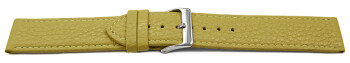 XL Uhrenarmband weiches Leder genarbt limette 12mm 14mm 16mm 18mm 20mm 22mm
