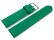 XL Uhrenarmband weiches Leder genarbt grasgrün 18mm Schwarz