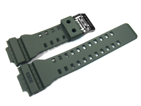 Uhrenarmband Casio f.GD-100MS, GD-100MS-3, Kunststoff, oliv